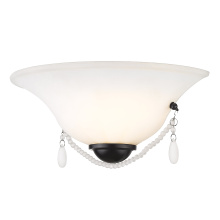 Golden 3719-WSC BLK-OP - Wry Lighting Priscilla 1-light Wall Sconce in Matte Black
